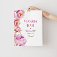 Barre de mimosa de nuptiale rose vif