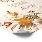 Poster Barre de mimosa rustique d'automne (Coin)