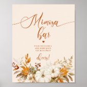 Poster Barre de mimosa rustique d'automne (Devant)