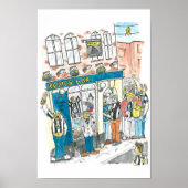 Poster barre de roses (Devant)