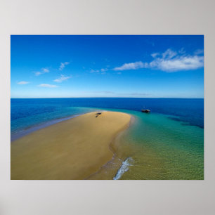 Poster Barre de sable et île d'Ibos du dhaw , Mozambique