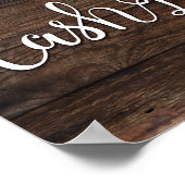 Poster BARRE DE TRÉSORERIE Rustique Chic (Coin)