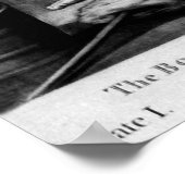 Poster Barre et plumes (Coin)