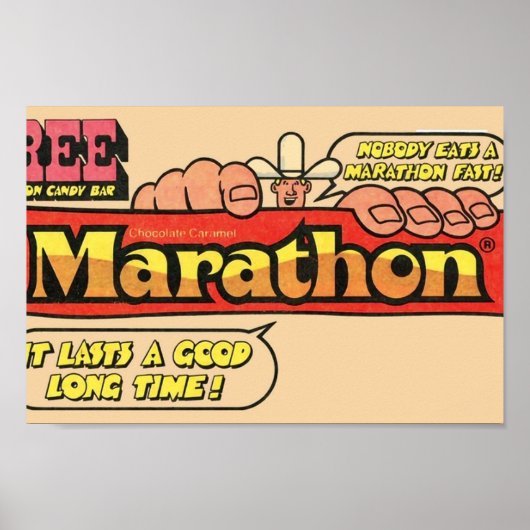 Poster Barre Marathon Candy (Devant)