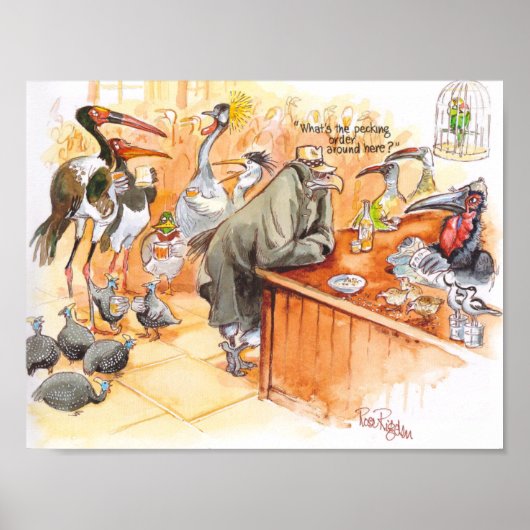 Poster Barre Oiseaux (Devant)