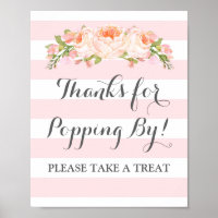 Barre Popcorn Signale Fleurs Roses Fleurs Grandes