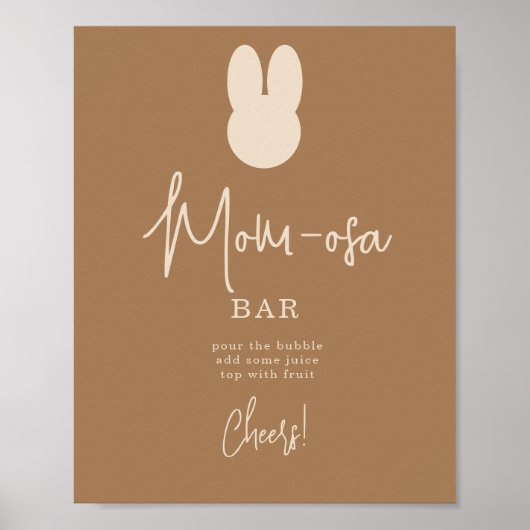 Poster Barre simple Bunny mOM-osa (Devant)