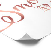 Poster BARRE SMORES Or Chic Rose Signal Imprimer (Coin)