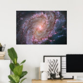 Poster Barred Spiral Galaxy Messier 83. (Bureau à domicile)