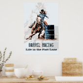 Poster Barrel Racing - La vie dans la voie rapide (Cuisine)