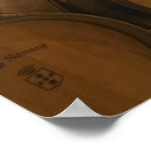 Poster Barres de chêne dans la cave du Domaine Comte (Coin)