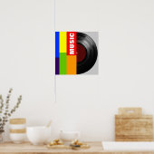 Poster barres de couleurs vinyle (Cuisine)