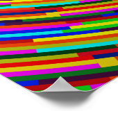 Poster Barres psychédéliques (Coin)