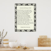 Poster Barrett Browning - Sonnets du Portugais 43 (Cuisine)