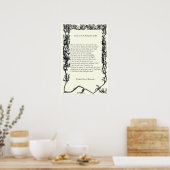Poster Barrett Browning - Sonnets du Portugais 43 (Cuisine)