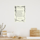 Poster Barrett Browning - Sonnets du Portugais 43 (Cuisine)