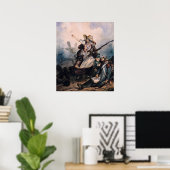 Poster Barricade en 1830, 1834 (Bureau à domicile)