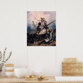 Poster Barricade en 1830, 1834 (Cuisine)