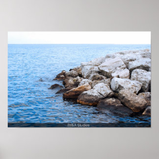 Poster Barrières Rocheuses Et Lac 2