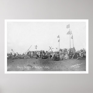 Poster Barrow Alaska Eskimo Sports 1909