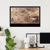 Poster Barstow California From Space Satellite Map (Bureau à domicile)