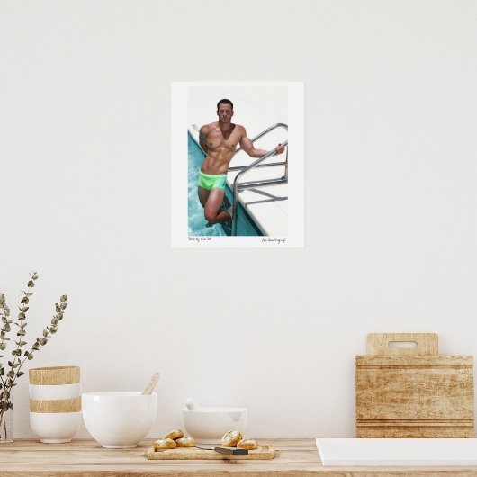 Poster Bart-4771, Bart by the Pool, Lee Vandergrift (Cuisine)