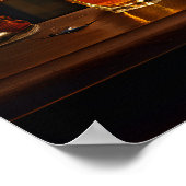 Poster Bartender allemand Pinscher dans un pub Vintage (Coin)