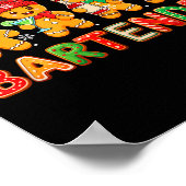 Poster Bartender Job Group Santa Gingerbreads Xmas Cookie (Coin)