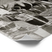 Poster Bartender Pouring Drink, 1910. Photo vintage (Coin)