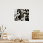 Poster Bartender Pouring Drink, 1910. Photo vintage (Cuisine)