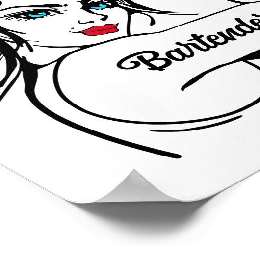 Poster Bartender Rosie Le Riveter Pin Up (Coin)