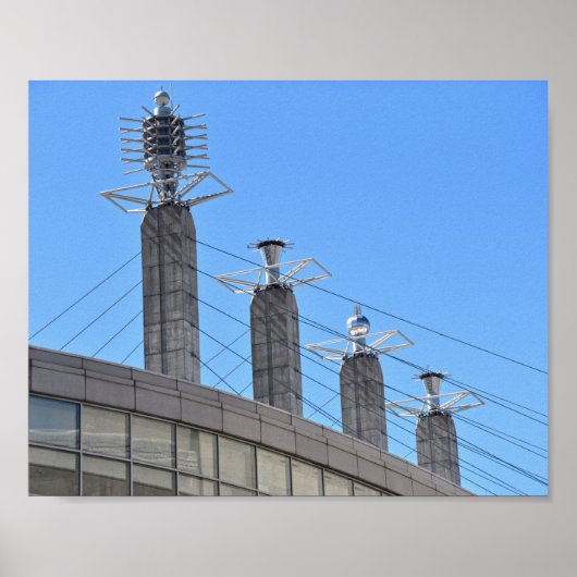 Poster Bartle Hall Pylons, Kansas City, Missouri (Devant)