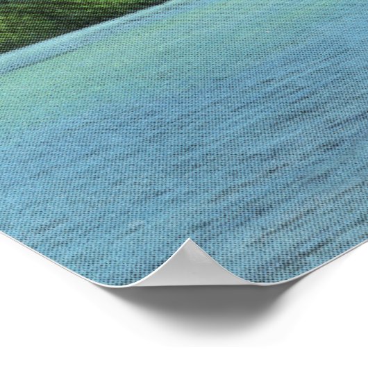 Poster Bartlett Carry Club Vue du lac Upper Saranac (Coin)