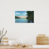 Poster Bartlett Carry Club Vue du lac Upper Saranac (Cuisine)