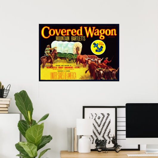 Poster Bartletts en Wagon couvert (Bureau à domicile)