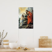 Poster Bartolomé Esteban Murillo Le baptême du Christ (Cuisine)