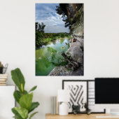Poster Barton Creek Cliffs - Austin Texas (Bureau à domicile)