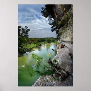 Poster Barton Creek Cliffs - Austin Texas