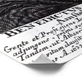 Poster Baruch de Spinoza (Coin)