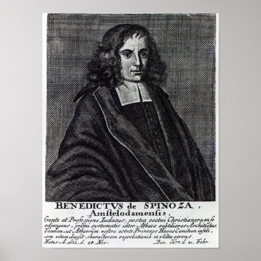 Poster Baruch de Spinoza (Devant)