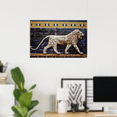 Poster Bas Relief, Porte Lion De L'Ishtar - Istanbul (Bureau à domicile)