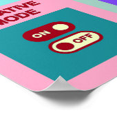 Poster Basculement de grille créative (Coin)