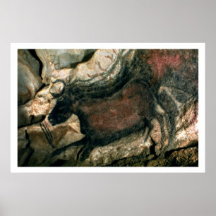 Poster Basculez la peinture d'un taureau noir, c.17000