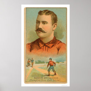 Poster Base-ball 1888 de Hardie Henderson