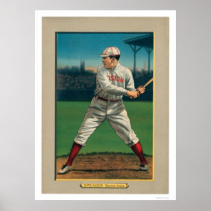Poster Base-ball 1911 de Red Sox d'orateur de Tris grand
