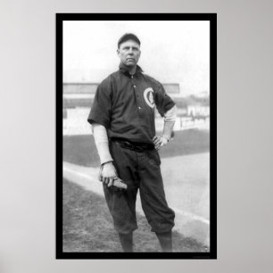 Poster Base-ball Brown 1910 de CUB de trois doigts