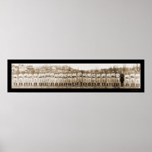 Poster Base-ball en photo 1914 de Pittsburgh