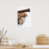 Poster Base-ball et bat (Cuisine)