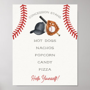 Poster Base-ball Little Rookie Concession Stand