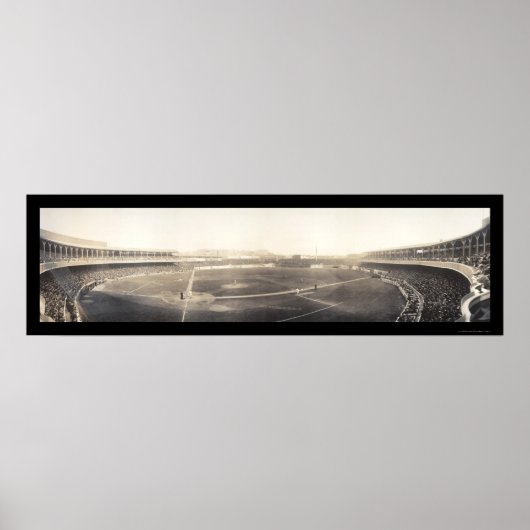 Poster Base-ball Polo Grounds Photo 1910 (Devant)